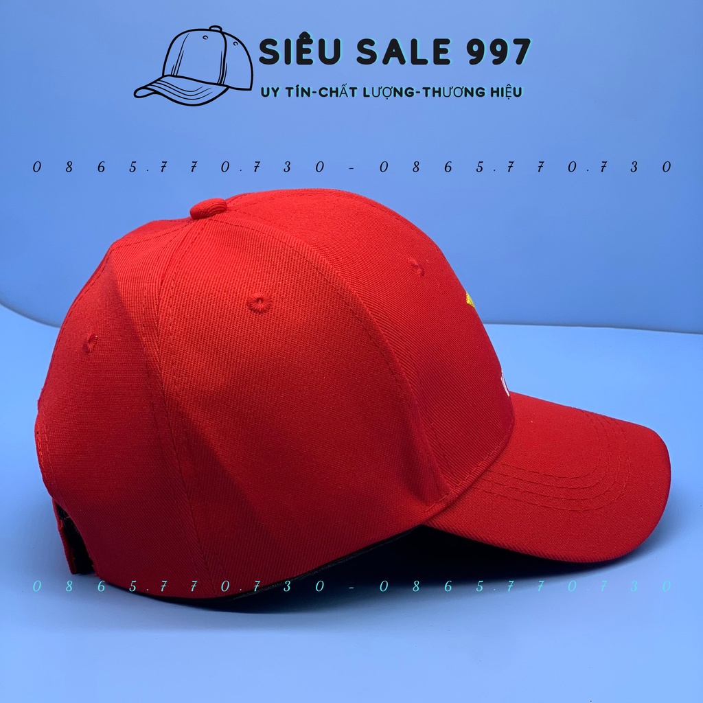 NÓN KẾT THÊU NGÔI SAO VIỆT NAM KHÓA DÁN FORM ĐẸP