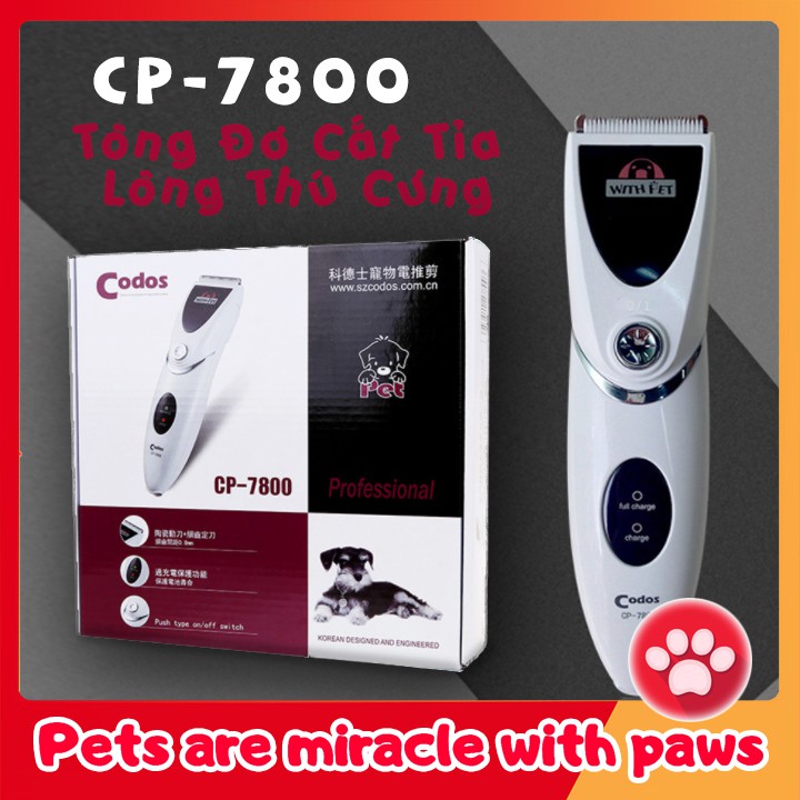 Tông đơ cắt tỉa lông chó mèo Codos CP 7800 giá rẻ