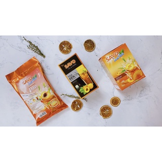 SAVO TRÀ HÒA TAN - VỊ ĐÀO (Hộp 16 gói - Túi 800gr)