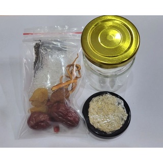 COMBO 2 SET YẾN VỤN BABY MIX ĐỒ CHƯNG & 2 HŨ CHƯNG YẾN THỦY TINH