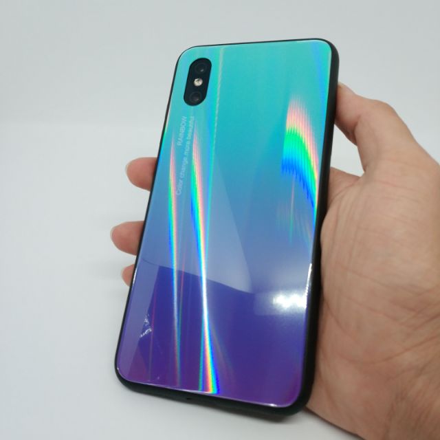 [Mã ELFLASH5 giảm 20K đơn 50K] Ốp lưng kính cầu vồng 3D cao cấp cho Xiaomi Mi 8/ Mi 8ee/ Mi8 lite/ Mi 6x