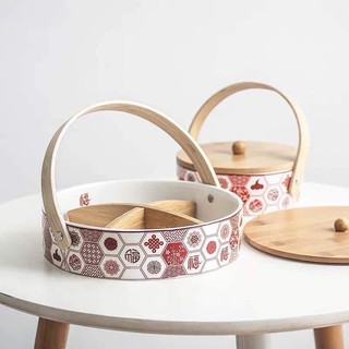 Hộp mứt gốm sứ cao cấp