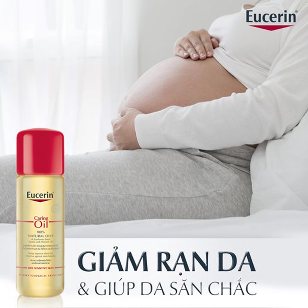 [CHÍNH HÃNG CÓ TEM] EUCERIN Natural Caring Oil 125mL - Dầu Hỗ Trợ Giảm Rạn Da Và Giúp Da Săn Chắc.