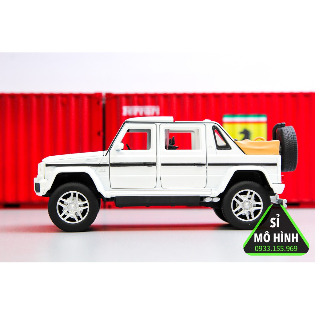 [ Sỉ Mô Hình ] Mô hình xe Mercedes Maybach G650 Landaulet 1:32 Trắng