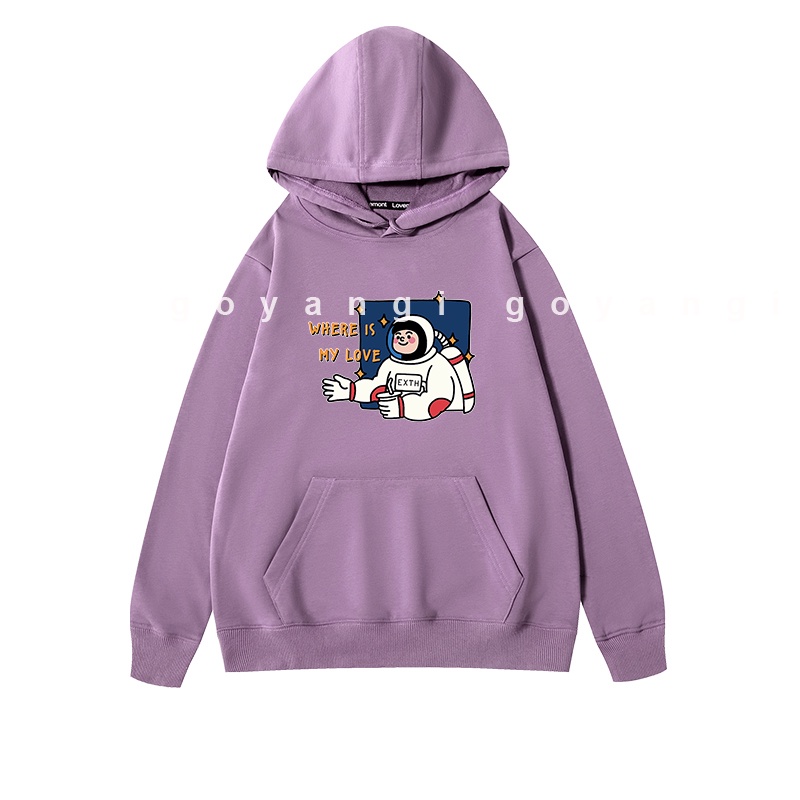 Áo Hoodie GYG Unisex Where is the love Form Rộng Oversize Phong Cách Hàn Quốc