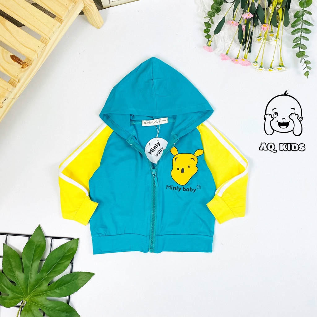 [Bé:7- 27kg] Áo Khoác Thun Lạnh Cho Bé Hàng Chính Hãng Minlybaby - Unibaby Store - AKTR