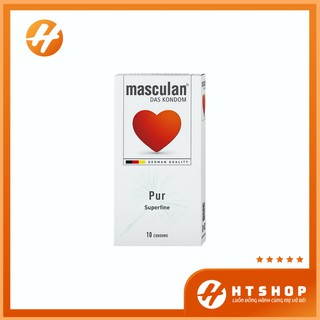 Bao Cao Su Masculan Pur SuperFine Chưa Bao Giờ Mỏng Đến Thế - Đức - Hộp 10 Bao