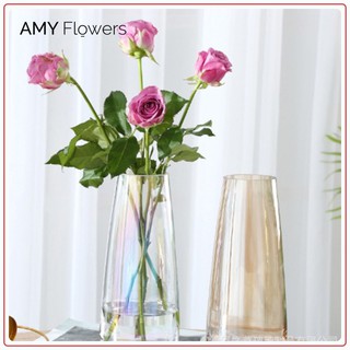 Lọ cắm hoa thủy tinh hình trụ - LH002