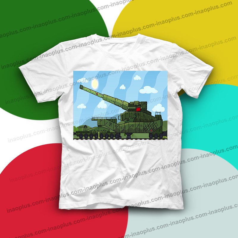 In áo hình xe tăng - in áo phim hoạt hình xe tăng đẹp - mã 09