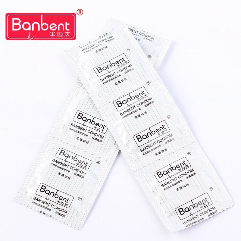 Bao cao su BANBENT 001, bcs 0.01 siêu mỏng gân gai chống xuất tinh sớm kéo dài thời gian