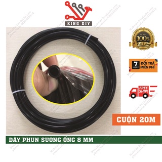 Dây ống phun sương tưới lan tưới hoa nhỏ giọt làm mát không khí đường kính 8mm dài 5m 10m 15m 20m