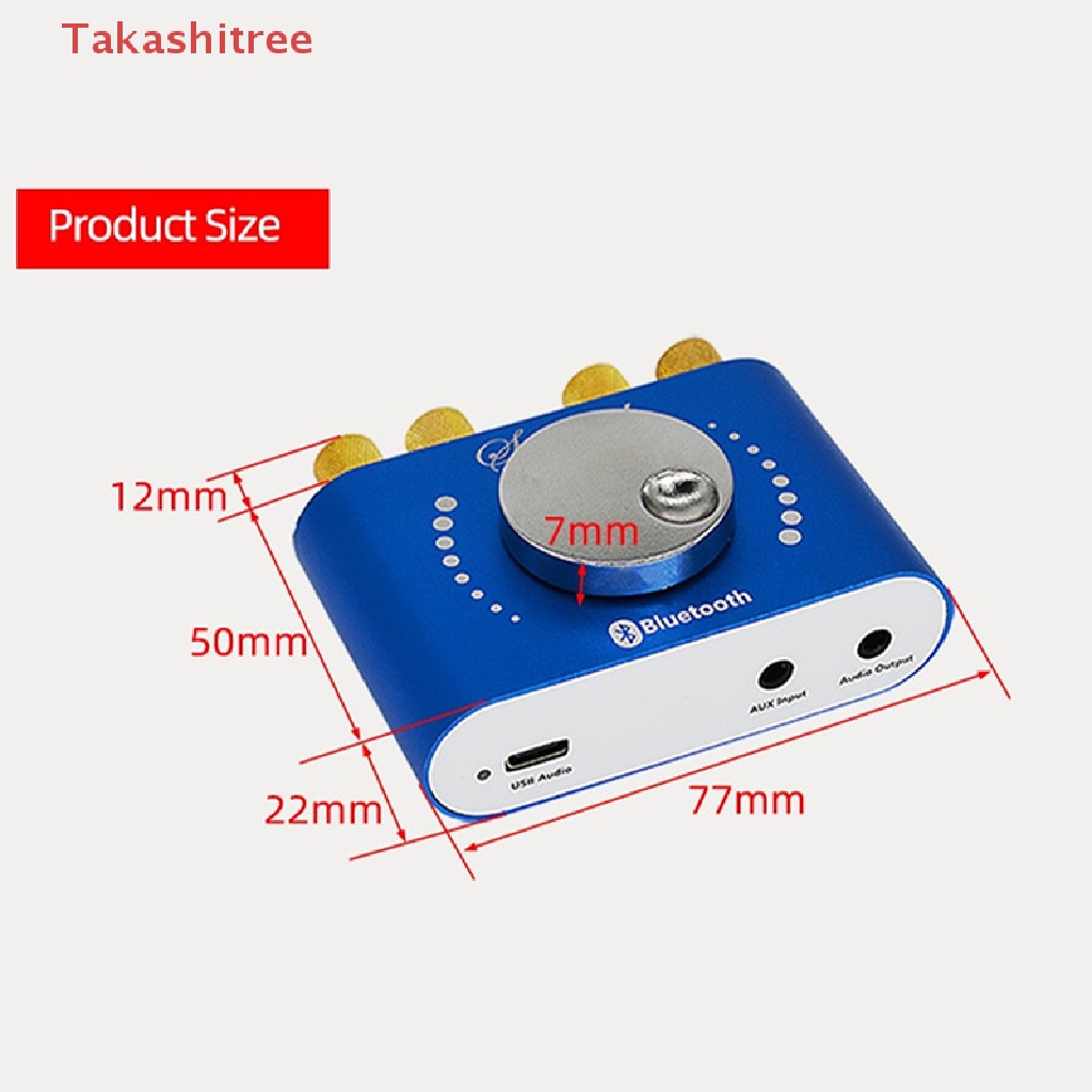 Bộ Khuếch Đại Âm Thanh Kỹ Thuật Số Mini Bluetooth 5.0 HiFi TPA3116 Kênh 2.0 40W