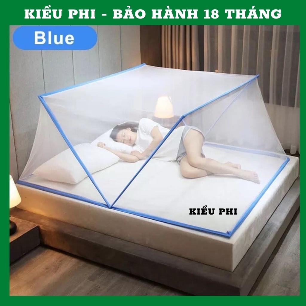 Màn chụp chống muỗi Kiều Phi - Mùng chụp tự bung xếp gấp gọn tiện dụng