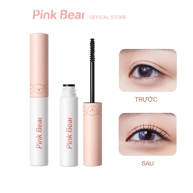 Mascara Lót Pink Bear Búp Bê Giúp Chuốt Lông Mi Dài Cong Không Lem Chống Vón Cục Lâu Trôi 2.5g | BigBuy360 - bigbuy360.vn