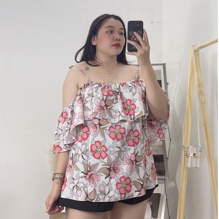 Áo Sơ Mi Bánh Bèo Bigsize Trễ Vai Dễ Thương  BET VAI