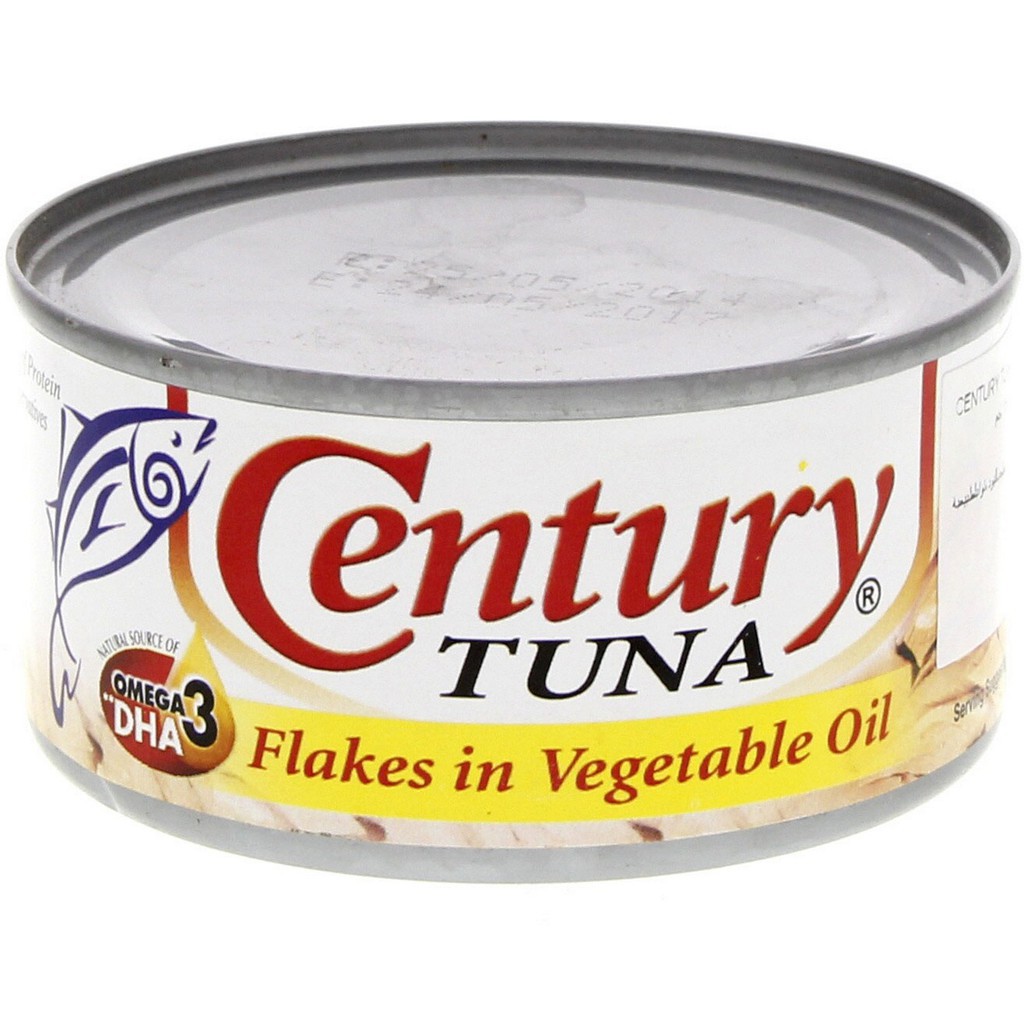 Cá ngừ xắt lát TUNA FLAKES IN VEGETABLE OIL hiệu Century hộp 180G