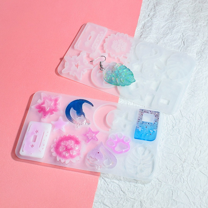 Khuôn Nhựa Làm Trang Sức Bông Tai DIY Cho Nữ
