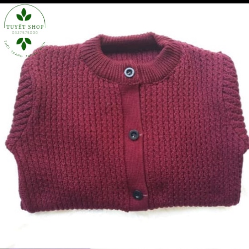 Áo len  cổ tròn người lớn tuổi, người già, trung niên, cho bà, cho mẹ - Made in VN