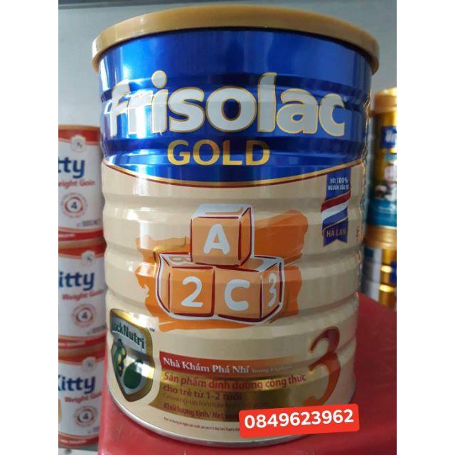 Sữa Frisolac Gold 3 lon 1500g ( Date mới nhất )
