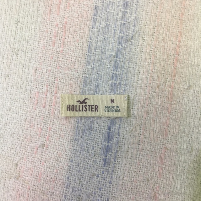 20 Nhãn Vải Chính Cổ Áo Hiệu Hollister Các Loại Hàng Công Ty | BigBuy360 - bigbuy360.vn