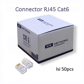 ̄➚ Bộ 50 Đầu Nối rj45 cat 6 rj45 Cat6 Chất Lượng Cao ★★★ Aqc