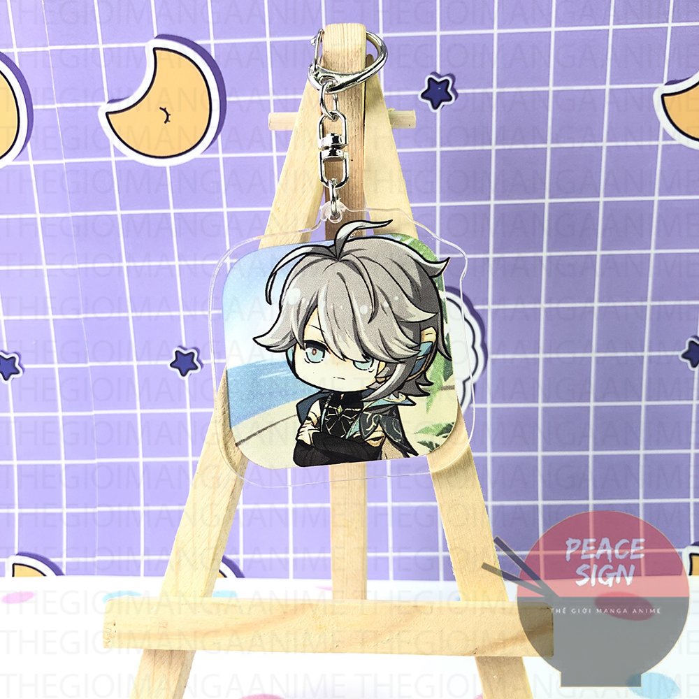 ( Mica trong acrylic ) Móc khóa in hình GENSHIN IMPACT ver CHỮ NHẬT SUMERU MẪU 2 xinh xắn anime chibi game