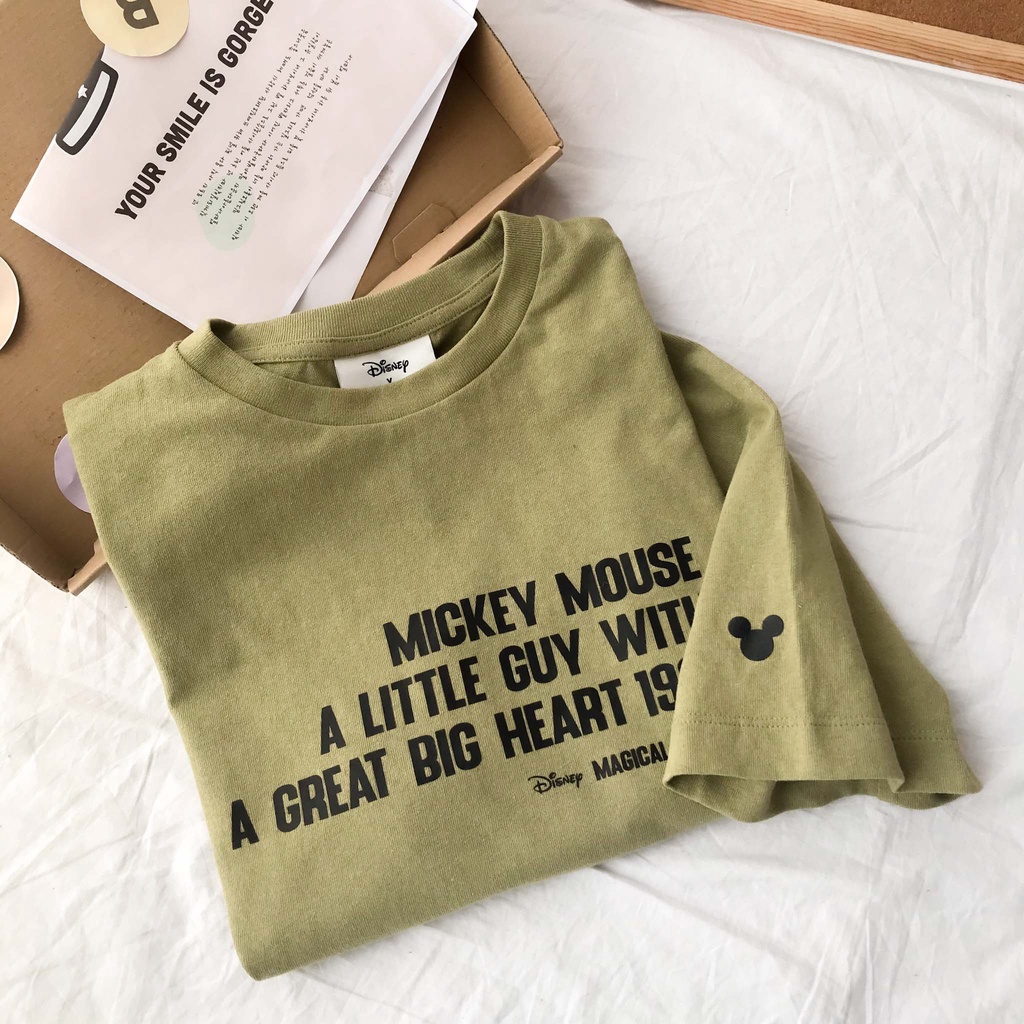 Áo thun Tay Lỡ PolhamxDisney Chính Hãng In Hoạ Tiết 100% Cotton Form Rộng Thoáng Mát | BigBuy360 - bigbuy360.vn