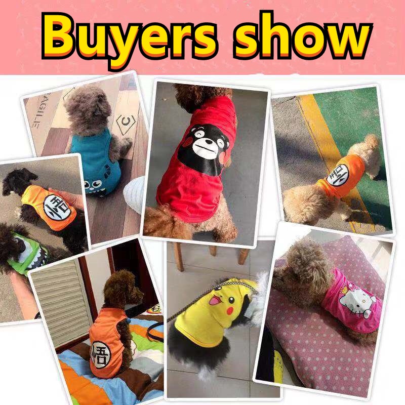 Áo Sát Nách In Họa Tiết Hoạt Hình Dễ Thương Thời Trang Mùa Hè Cho Cún Cưng