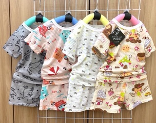 Combo 5 bộ cotton sợi tre cho bé(8-25kg)