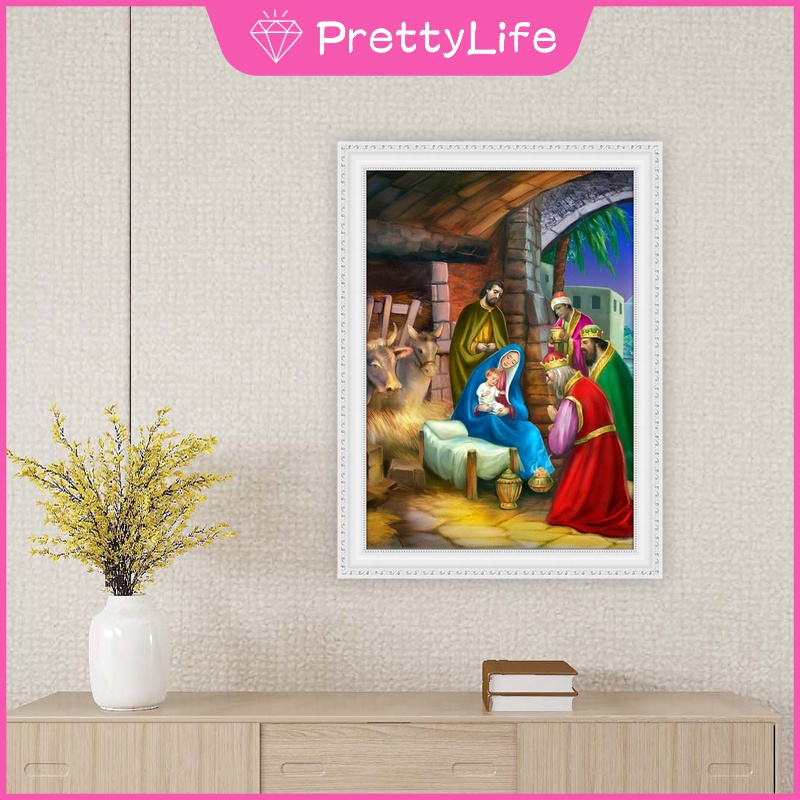 Bộ tranh đính đá 5D họa tiết độc đáo kích thước 30x40cm DIY dùng trang trí