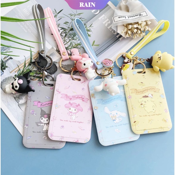 Ví Đựng Thẻ Hình Nhân Vật Hoạt Hình Cinnamoroll Có Dây Đeo Cho Học Sinh
