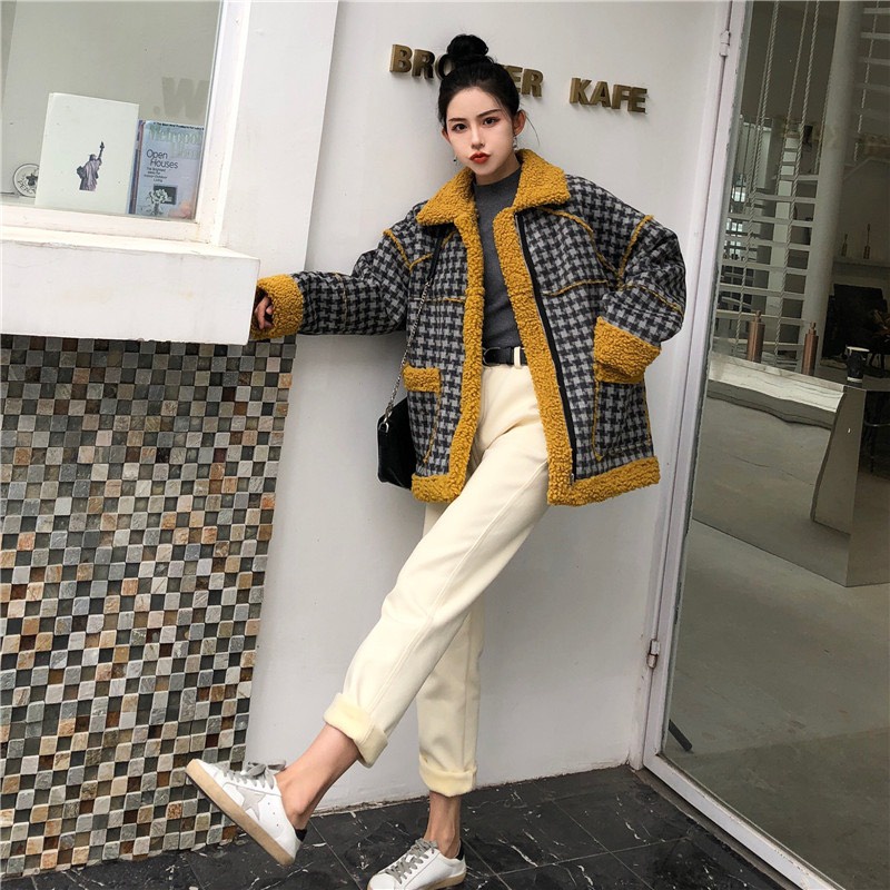 Áo Khoác Dạ Lót Lông Cừu Hàng Quảng Châu M528-Violet | BigBuy360 - bigbuy360.vn