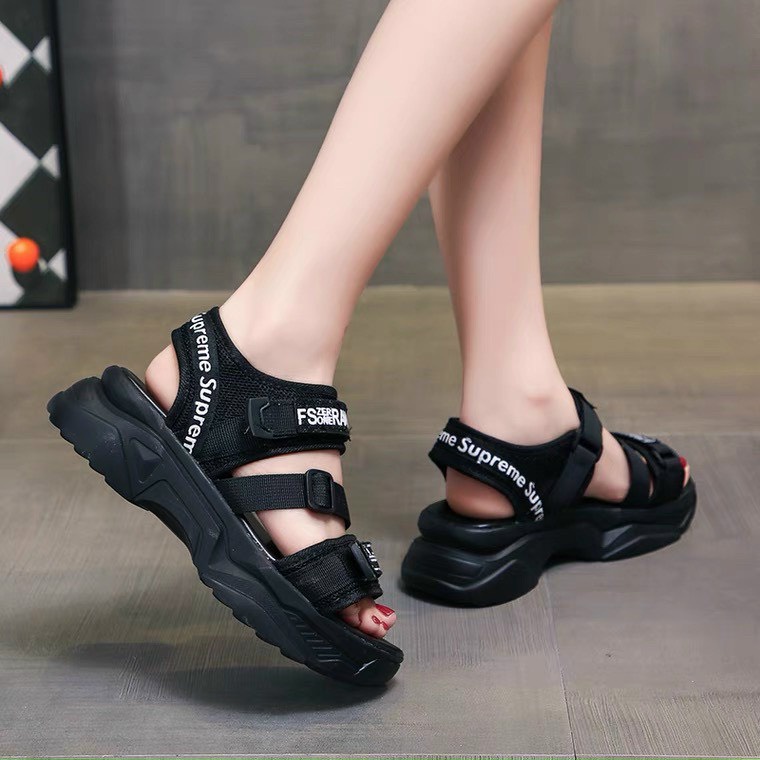 Dép quai hậu nữ, sandal học sinh đế cao 3 phân giá rẻ Hàn Quốc Mizi SD99