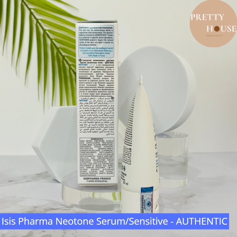 Neotone Serum / Sensitive kem dưỡng sáng làm mờ thâm nám, đốm nâu – ISIS Pharma 30ml
