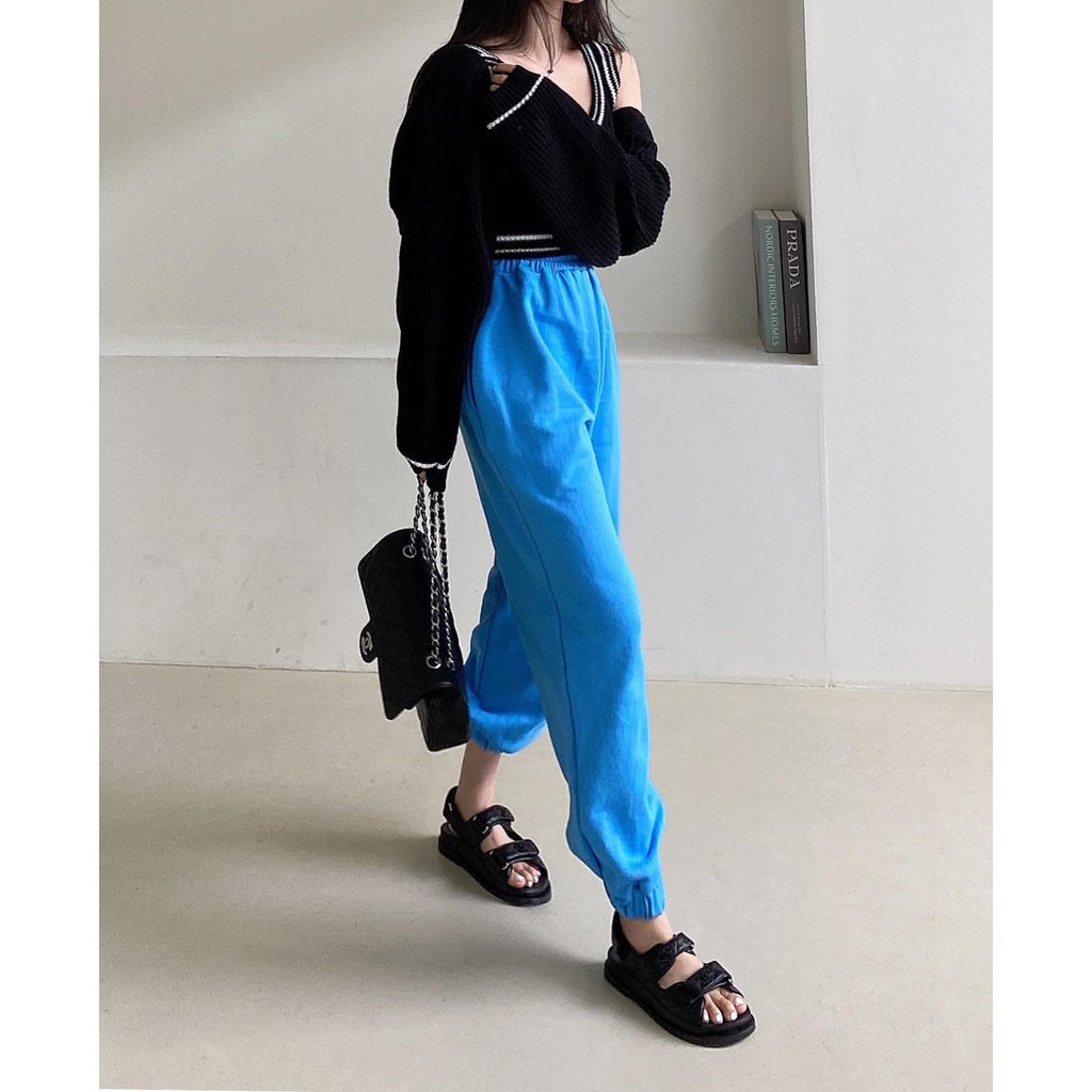 Set Áo Hai Dây Và Áo Khoác Cadigan Màu Trơn Dệt Kim Thời Trang Phong Cách Hàn Quốc Ak1381