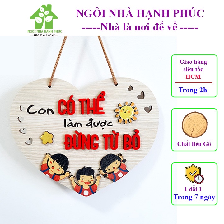 Bảng gỗ decor phòng ngủ, Bảng gỗ treo cửa trang trí cho ngôi nhà thân yêu của ban, mẫu BM_186