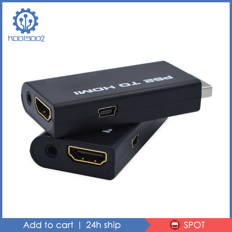 Đầu Chuyển Đổi Từ Ps2 Sang Hdmi Koolsoo2 Với Đầu Ra Âm Thanh 3.5mm