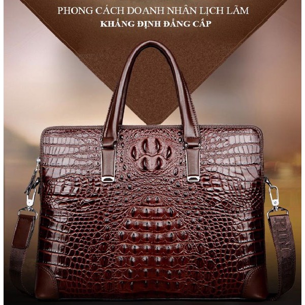 Cặp da cá sấu 1676 ( Bảo Hành 3 Năm- Có ảnh thật) | BigBuy360 - bigbuy360.vn