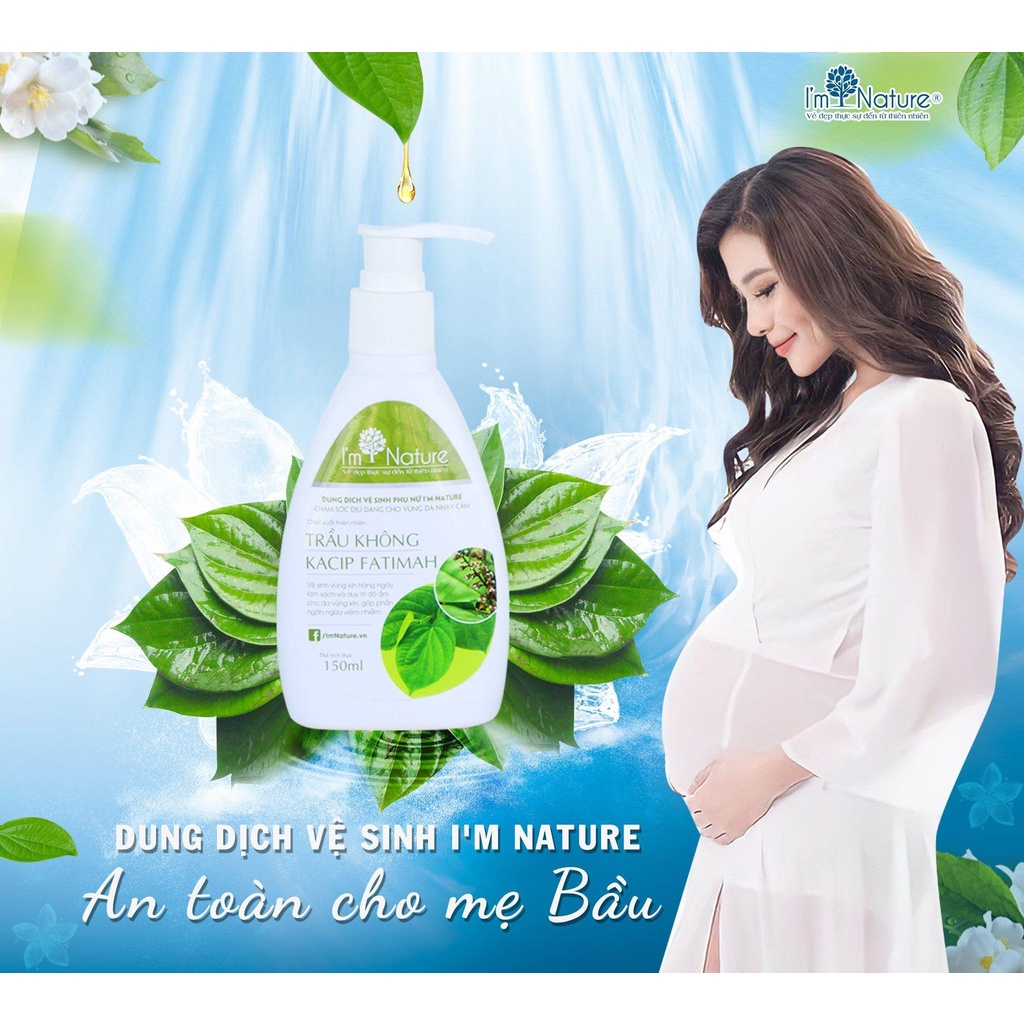 Dung Dịch Vệ Sinh Phụ Nữ Trầu Không KACIP FATIMAH I’M NATURE 150ml (HÀNG CHÍNH HÃNG)