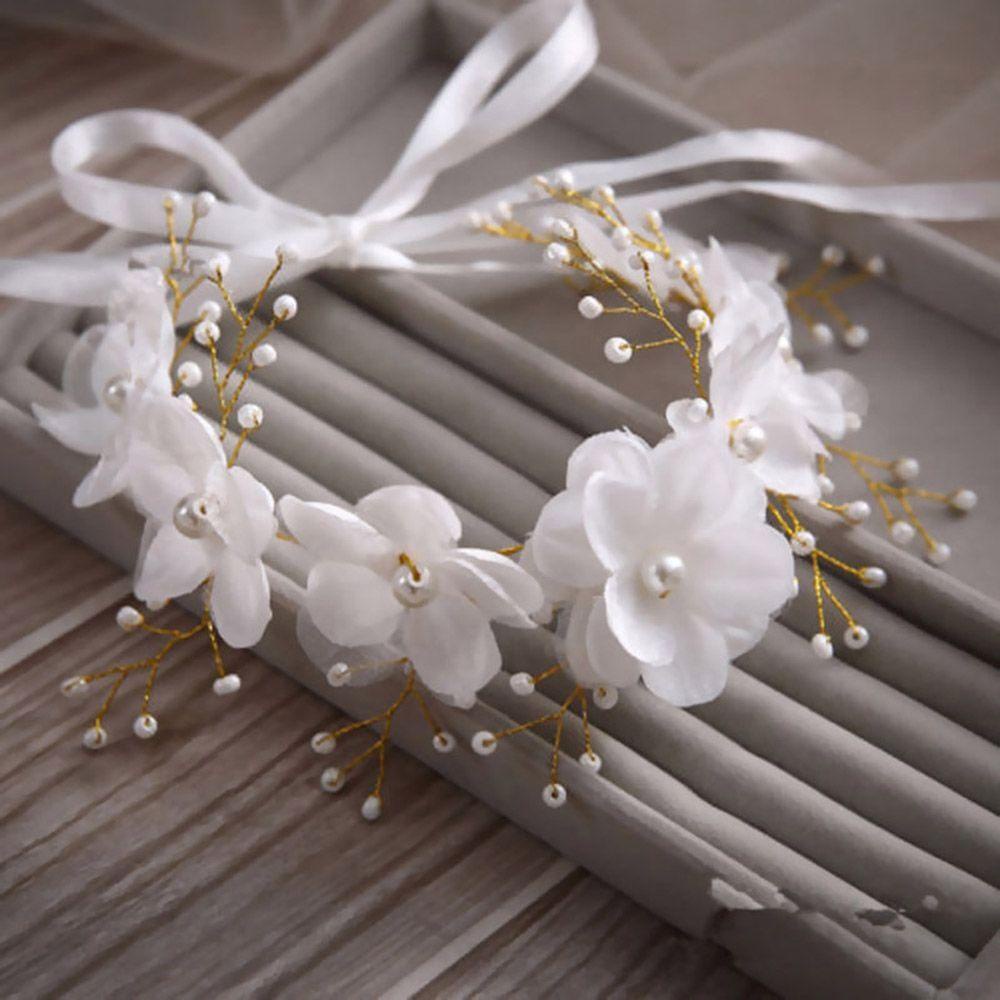 Lược Cài Tóc Hình Vương Miện Màu Trắng 15H Cho Cô Dâu