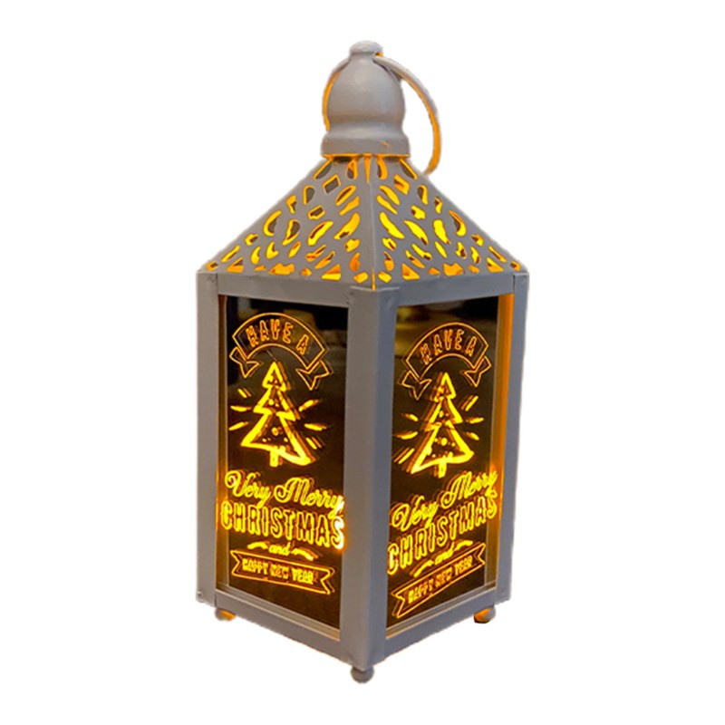 SPMH 1 Piece Lantern for Outdoor Indoor Hanging Christmas Day Decorations Lanterns for Outdoor Indoor Use LED Garden Lanterns