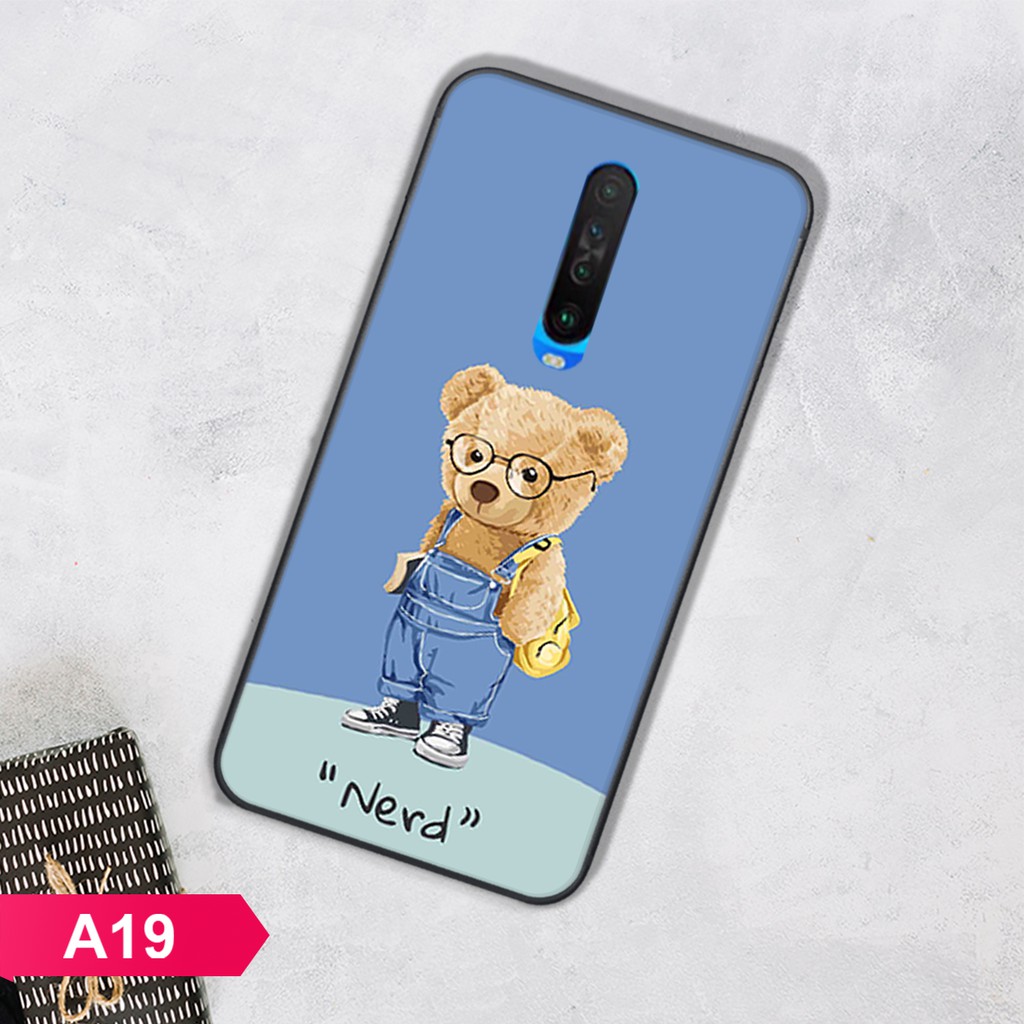 [HÀNG MỚI VỀ]ỐP LƯNG XIAOMI REDMI K20/K20 PRO/K30/MI 9T IN HÌNH GẤU BỰ CỰC ĐÁNG YÊU