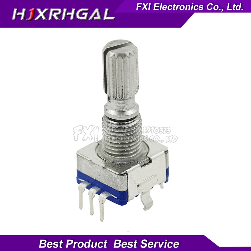 5PCS Plum handle 20mm rotary encoder coding switch / EC11 / digital potentiometer with switch 5 Pin