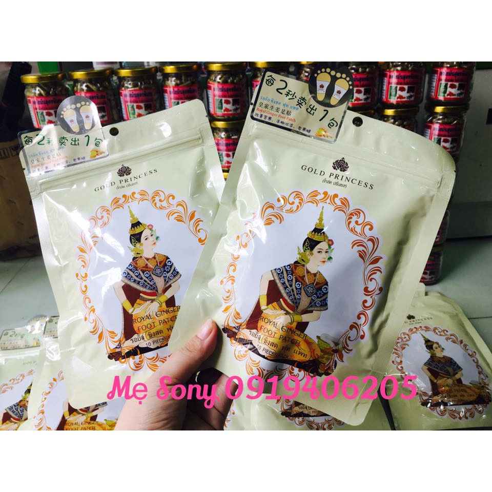 Miếng dán chân thải độc Thái Lan Gold Princess