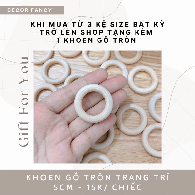 Kệ gỗ treo tường đa năng nhiều kích thước, Kệ trang trí phòng Hàn Quốc (Tặng kèm dây) - Decor Fancy