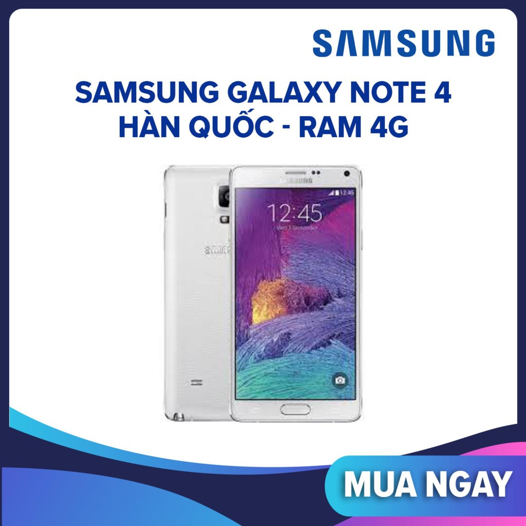 điện thoại Samsung Note 4 2sim mới Chính hãng - Chơi Game nặng mượt (màu trắng)