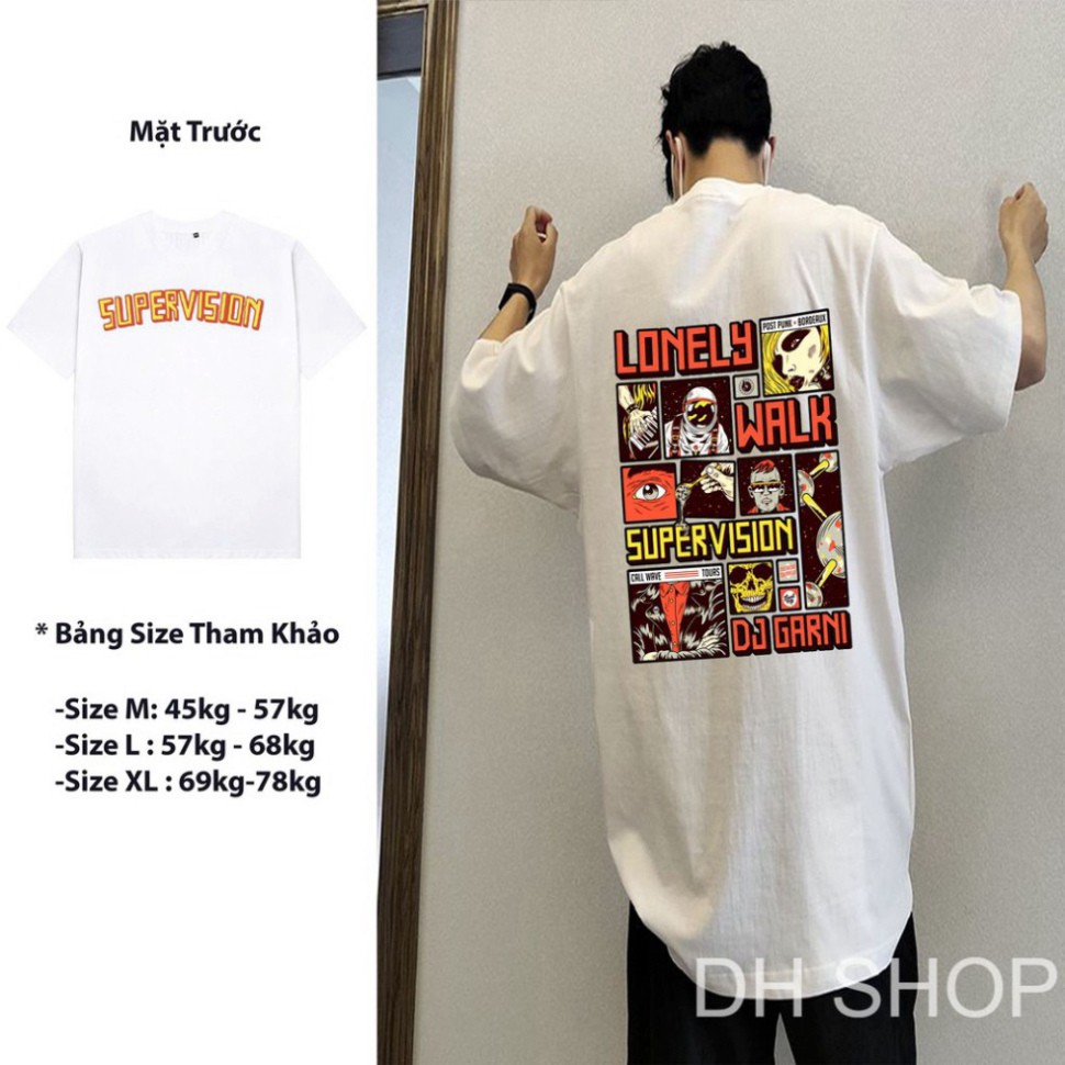 ÁO THUN, ÁO PHÔNG TAY LỠ UNISEX FORM RỘNG OVERSIZE SUPERVISION TL3 KL SHOP DVSHOP