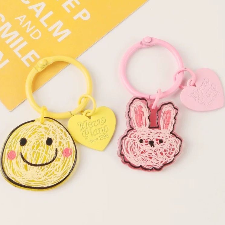 Móc Khóa Hình Thỏ Dễ Thương Dùng Trang Trí