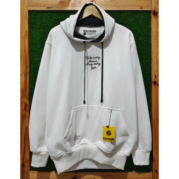 Áo Hoodie Màu Trắng Cao Cấp Kachios Chính Hãng Cho Nam Và Nữ