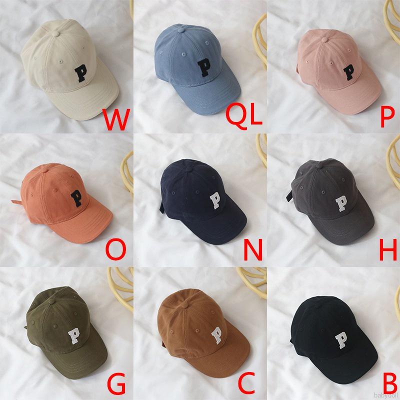 Mũ lưỡi trai thêu chữ phong cách Hàn Quốc cho bé 2-8 tuổi